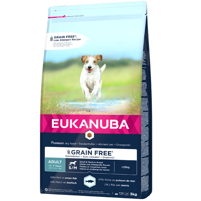 Eukanuba Grain Free Adult Small/Medium Ocean Fish - Eukanuba - 5794 - 1