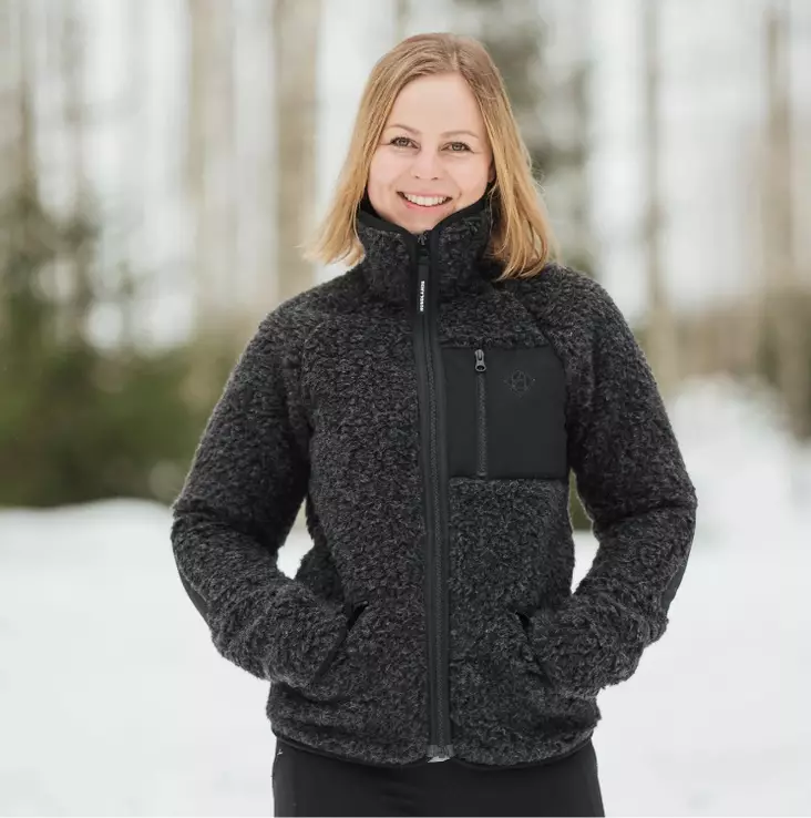 Hundlands Warmee merinovillatakki, charcoal - Treenitakit - 80034 - 1