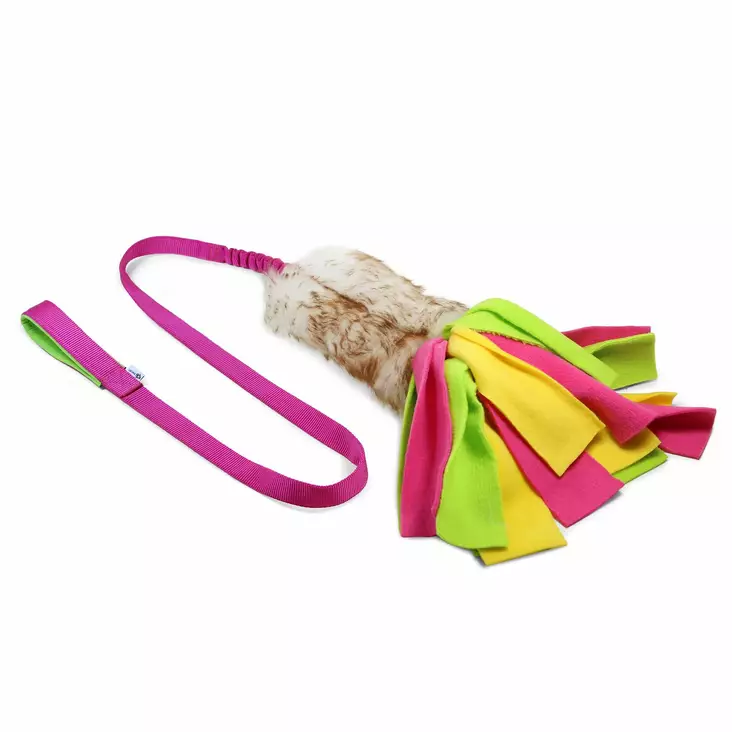 Pitk=C3=A4vartinen treenilelu koiralle aidolla lampaankarvalla ja haps=
uilla - Aitoa karvaa sisältävät lelut - 003524 - 1