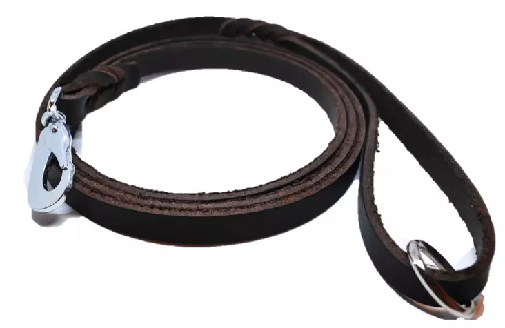 Nahkainen näyttelytalutin ruskea, 70 cm - Näyttelytaluttimet - 27604 - 1