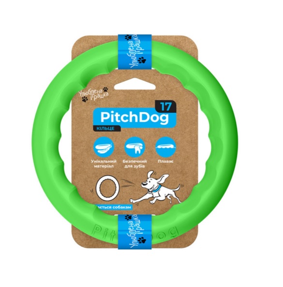 Kevyt ja kest=C3=A4v=C3=A4 PitchDog Fetch -rengas koirien leikkeihin, =
turvallinen hampaille ja kelluva vedess=C3=A4 - Kumilelut - 004619 - 1