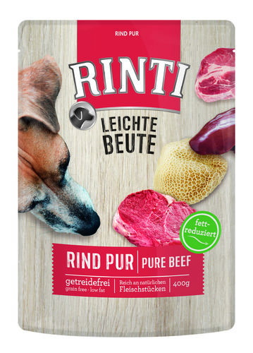Rinti Pure Nauta 400g - Koiran märkäruoat ja makkarat - 6164 - 1