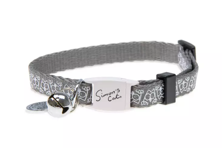 Simon´s Cat Kissankaulapanta , tummanharmaa 20-30 cm - Kissan kaulapannat - 5434 - 1