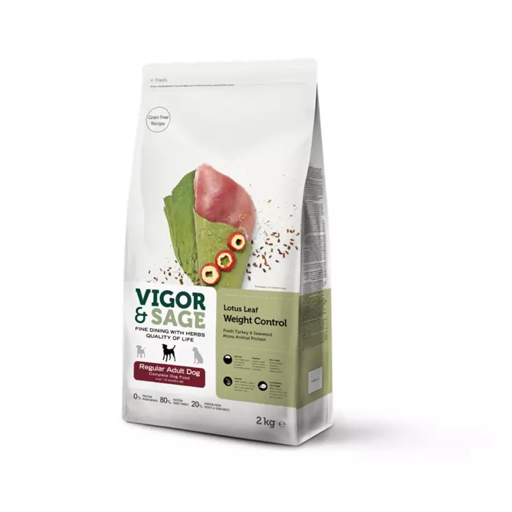 Vigor & Sage Weight Control Lotus Leaf Regular Adult Dog - Vigor&Sage - 43984 - 1