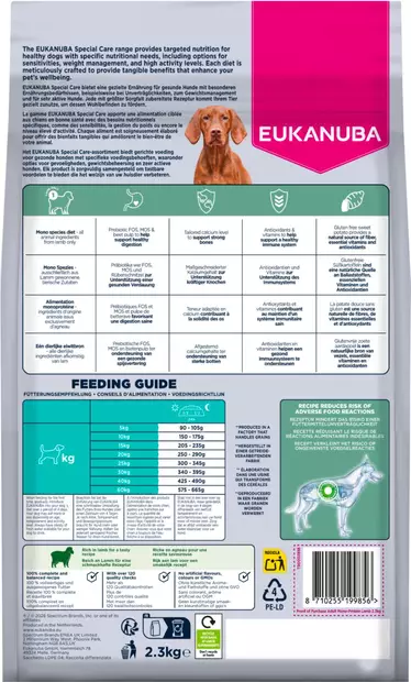 Eukanuba SC Mono-Protein Lamb 2,3 kg - Eukanuba - 44095 - 2