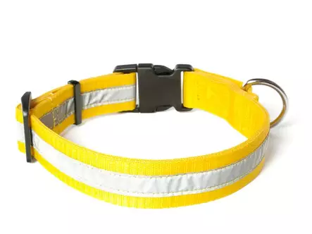 Heijastinpanta lukolla 30 mm, keltainen - Pistolukko- ja solkipannat - 42665 - 2