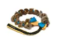 Fleece toy with rabbit fur 75 cm joustavalla kahvalla - Aitoa karvaa sisältävät lelut - 4885 - 2