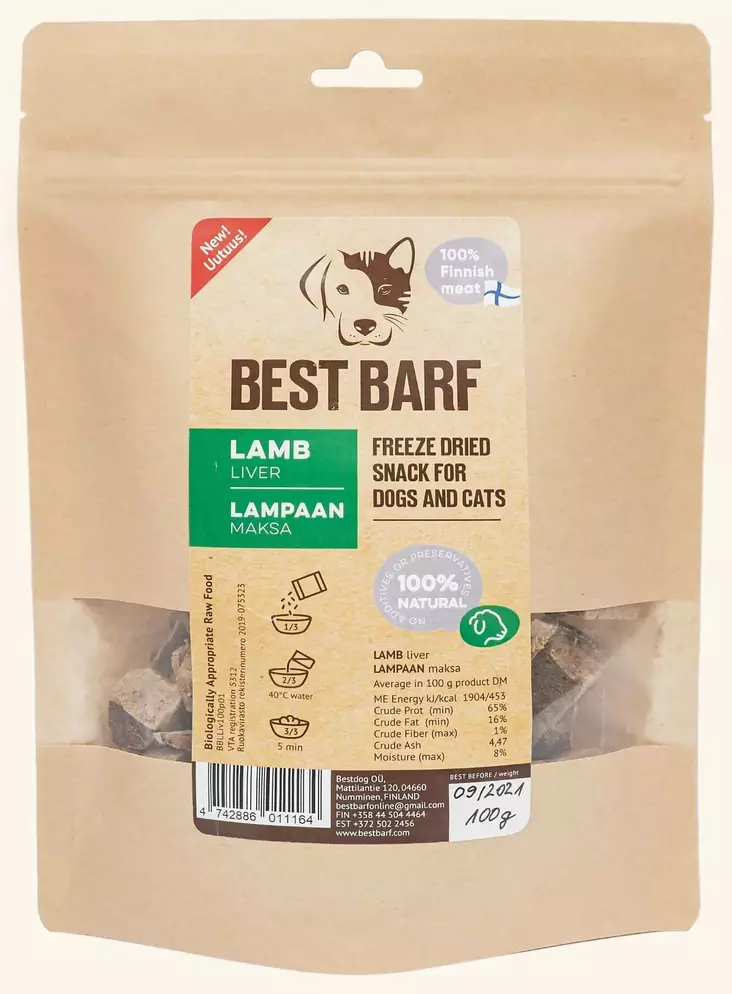 best barf lampaan maksa - Kuivatut lihaherkut - 5935 - 1