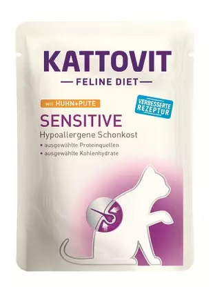 Kattovit Sensitive Kana Kalkkuna Täysravinto - Kissan märkäruoat - 6465 - 1