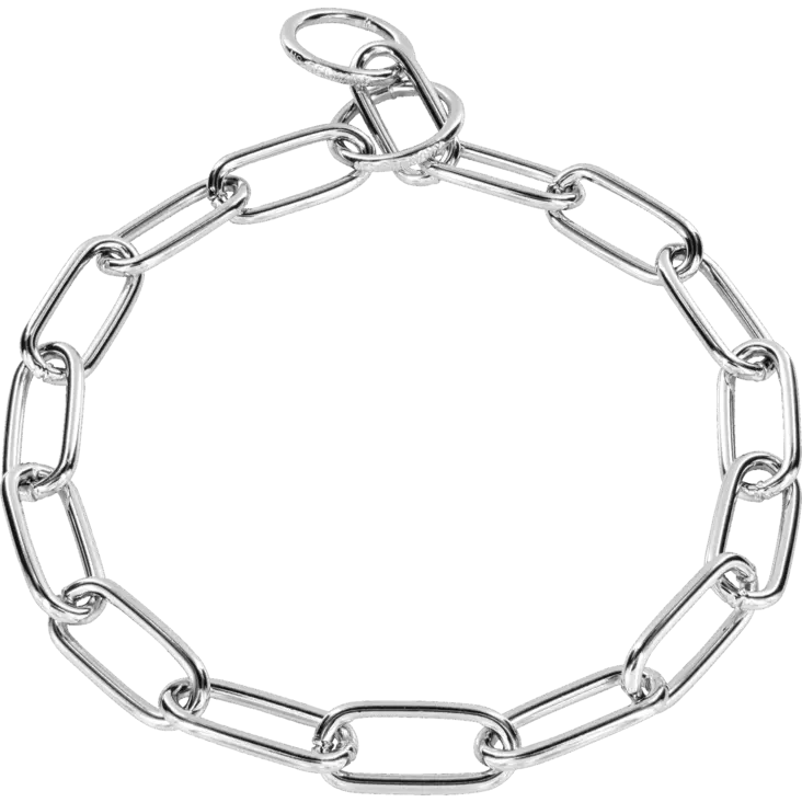 Ketjupanta, pitkälenkkinen kromi 4 mm - Ketjupannat - 40815 - 1