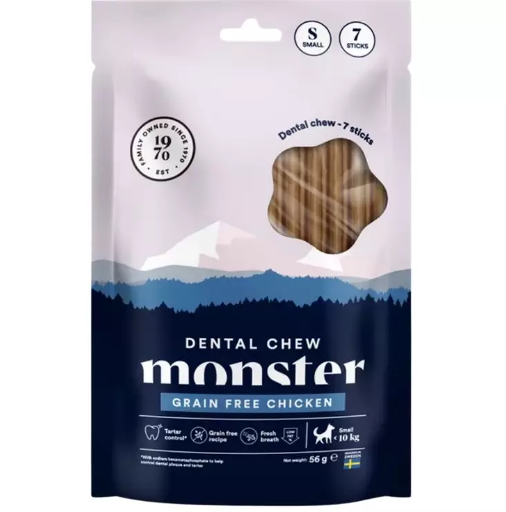 Monster Dog Dental Chew Grain Free Chicken 7 kpl - Hampaidenhoitoherkut - 40895 - 1