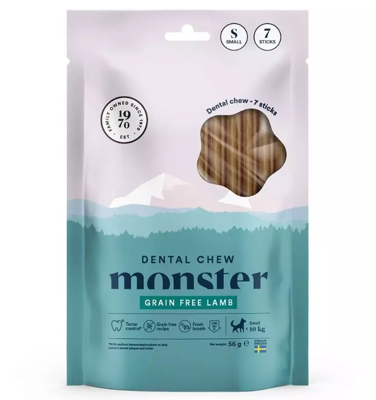 Monster Dog Dental Chew Grain Free Lamb 7 kpl - Hampaidenhoitoherkut - 41755 - 1