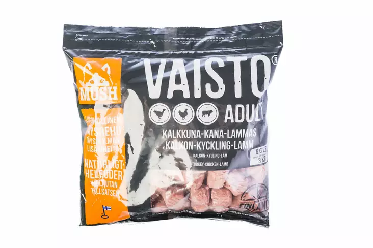 Vaisto® XL Harmaa kalkkuna-kana-lammas 3 kg - Raaka-ateriat - 102545 - 1