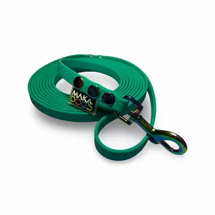 Hexa-talutin 10 mm x 3 m neonvärisellä pistoolilukolla - Biothane- ja hexataluttimet - 004836 - 1