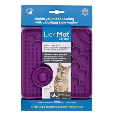 Violetti nuolumatto kissalle Lickimat Catster - Kissan aktivointilelut - 004495 - 1
