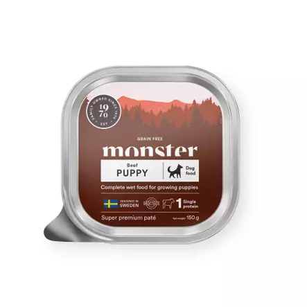 Monster Dog Puppy Paté 150 g - Koiran märkäruoat ja makkarat - 43246 - 1