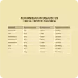 Nutriment Fresh Frozen Chicken 800 g - Kypsennetyt ateriat - 44006 - 4