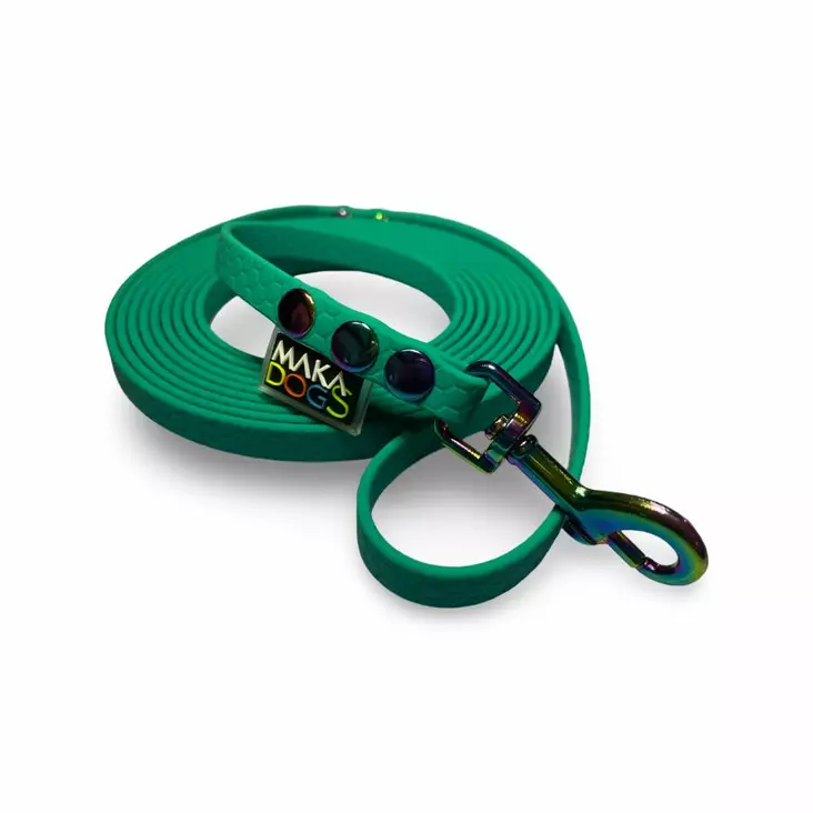 Hexa-talutin 10 mm x 3 m neonvärisellä pistoolilukolla - Biothane- ja hexataluttimet - 004836 - 1