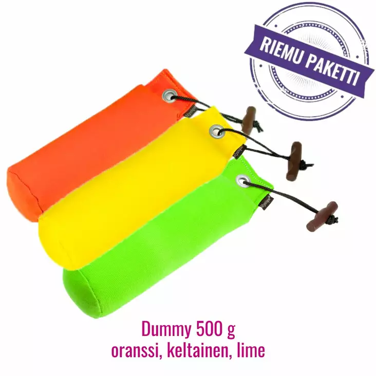 Dummy-paketti, oranssi/keltainen/lime - Noutajalajit - 6906 - 2