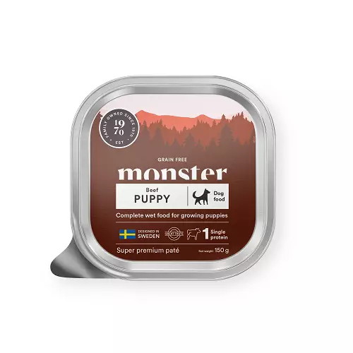 Monster Dog Puppy Paté 150 g - Koiran märkäruoat ja makkarat - 43246 - 1