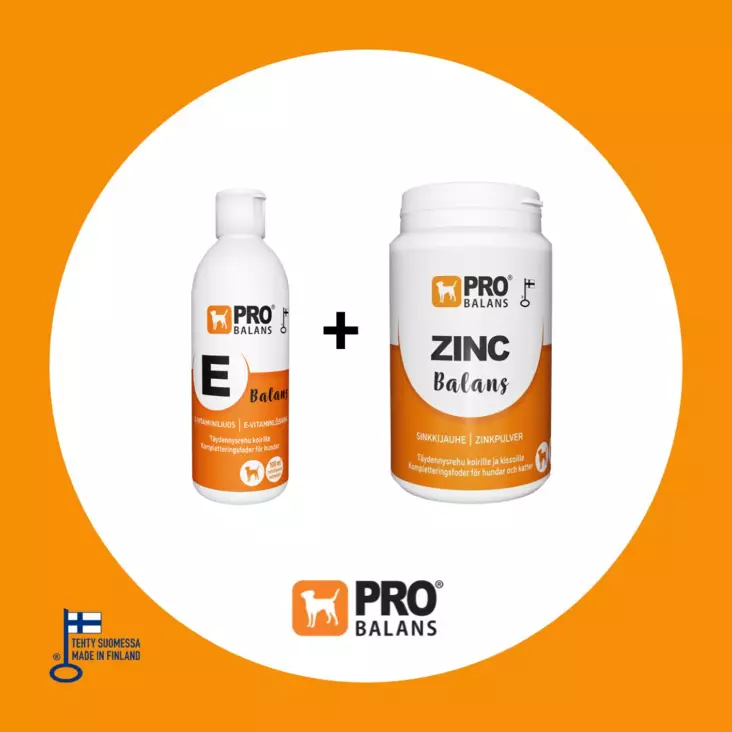 Probalans Zincbalans 120 g + E-Balans 100 ml pakettituote - Vitamiinit ja lisäravinteet - 4336 - 2