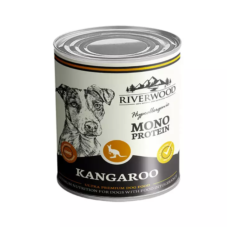 Riverwood Mono Protein Kenguru 400 g - Koiran märkäruoat ja makkarat - 4916 - 1