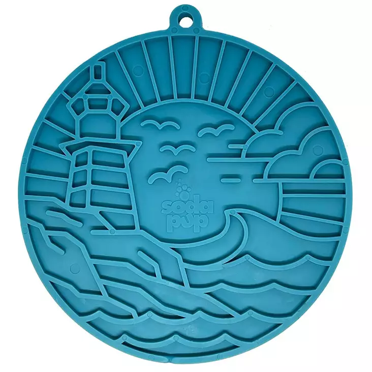 SodaPup Lighthouse pyöreä nuolumatto imukupeilla, sininen - Nuolumatot - 42496 - 1