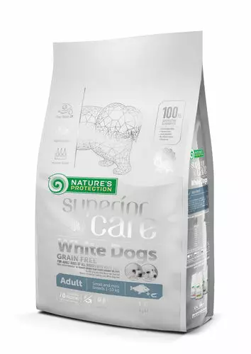 OUTLET White Dogs Adult White Fish Small & Mini 10 kg - Nature's Protection - 20597 - 1