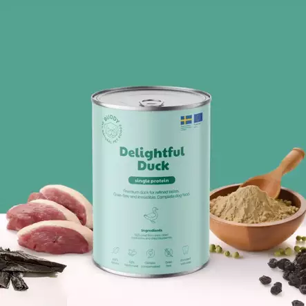 Buddy Delightful Duck - Koiran märkäruoat ja makkarat - 42787 - 2