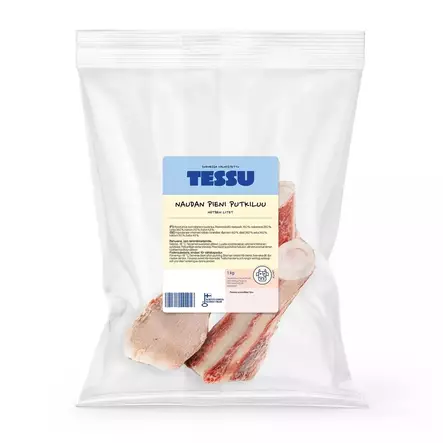 Tessu Naudan putkiluu pieni, 3-4 kpl/pussi - Luut ja rustot - 23727 - 1