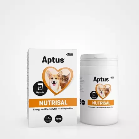 Aptus Nutrisal elektrolyyttijauhe koiralle ja kissalle - Vatsan ja suoliston hyvinvointi - 101857 - 1