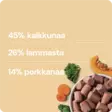 Nutriment by RAUH Kalkkuna, lammas ja kasvis 1 kg - Raaka-ateriat - 42547 - 4