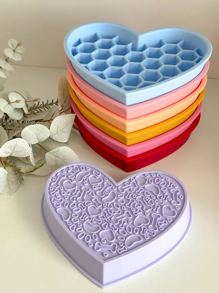 Doggotique Slow Bowl 2in1 Heart - Ruokailua hidastavat kupit - 43117 - 1