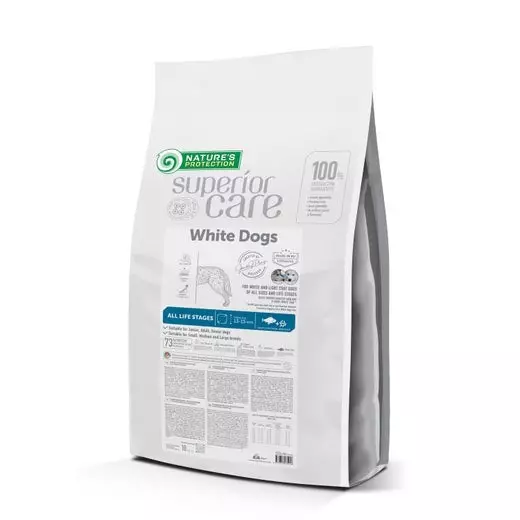 SC White Vaalea kala & riisi, All life stages and all breed - Nature's Protection - 50307 - 1