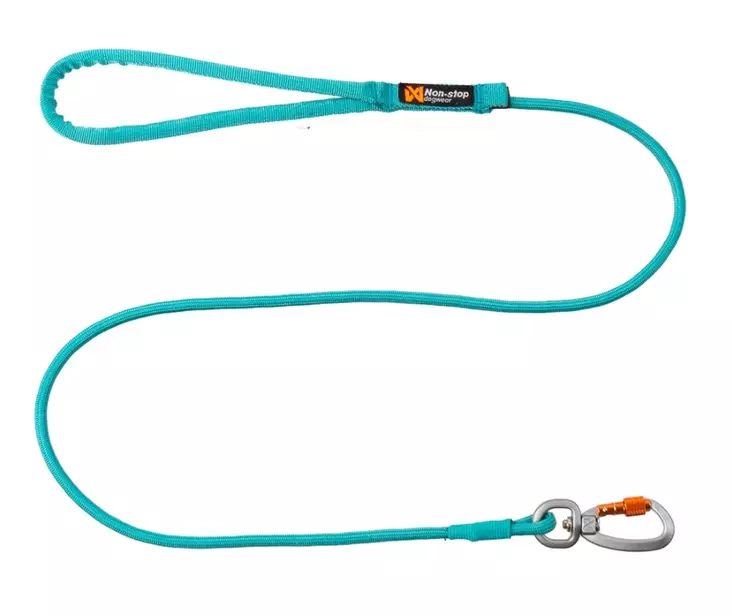 Non-Stop Dogwear Trekking Rope Leash, Teal 6 mm - Tekstiilitaluttimet - 41977 - 1