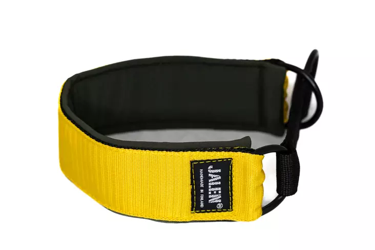 Puolikiristävä kaulapanta pehmusteella, keltainen - Puolikiristävät pannat - 27617 - 1