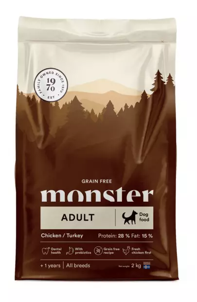 Viljaton koiranruoka aikuiselle koiralle Monster Grain Free Chicken - Monster - 27648 - 1