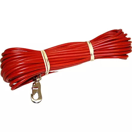 Muovitettu talvijälkiliina 15 m x 6 mm, punainen - Koulutus- ja jälkiliinat - 8038 - 1