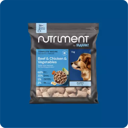 Nutriment by RAUH Nauta, kana, kasvis pennuille 1 kg - Raaka-ateriat - 42548 - 1