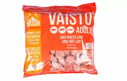Vaisto® XL Punainen sika-nauta-lohi 3 kg - Raaka-ateriat - 102548 - 1