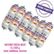 Naturis Fresh Meat kana, kalkkuna, lammas 6 x 650 g - Palkkamakkarat - 4368 - 1
