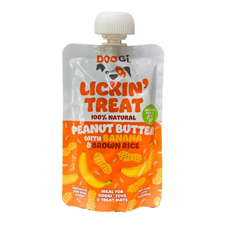 Doggi Lickin' Treat Peanut Butter makutahna - Muut palkkausherkut - 42448 - 1