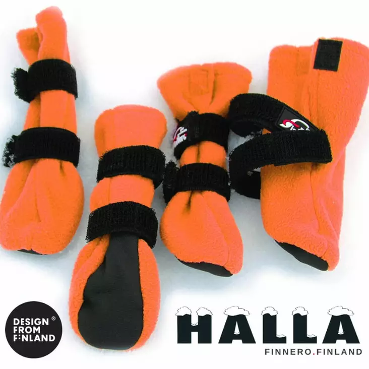 Halla Fleecetossu 4 kpl, oranssi - Tossut ja kengät - 9238 - 1