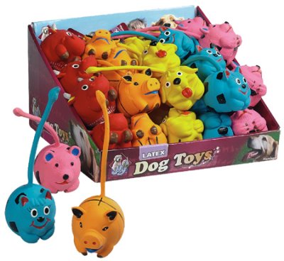 Latexlelu pallo pitkällä hännällä - Kumilelut - 102338 - 1