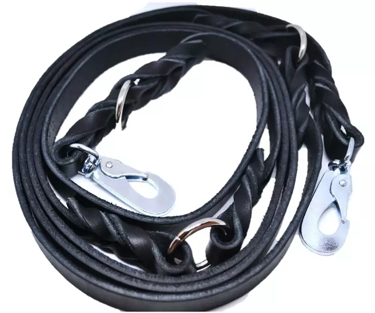 Monitoimitalutin 3 m, rasvanahka musta - Nahkataluttimet - 9328 - 1