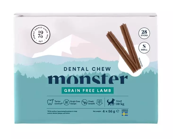 Monster Dog Dental Chew Grain Free Lamb 28 kpl - Hampaidenhoitoherkut - 41758 - 1