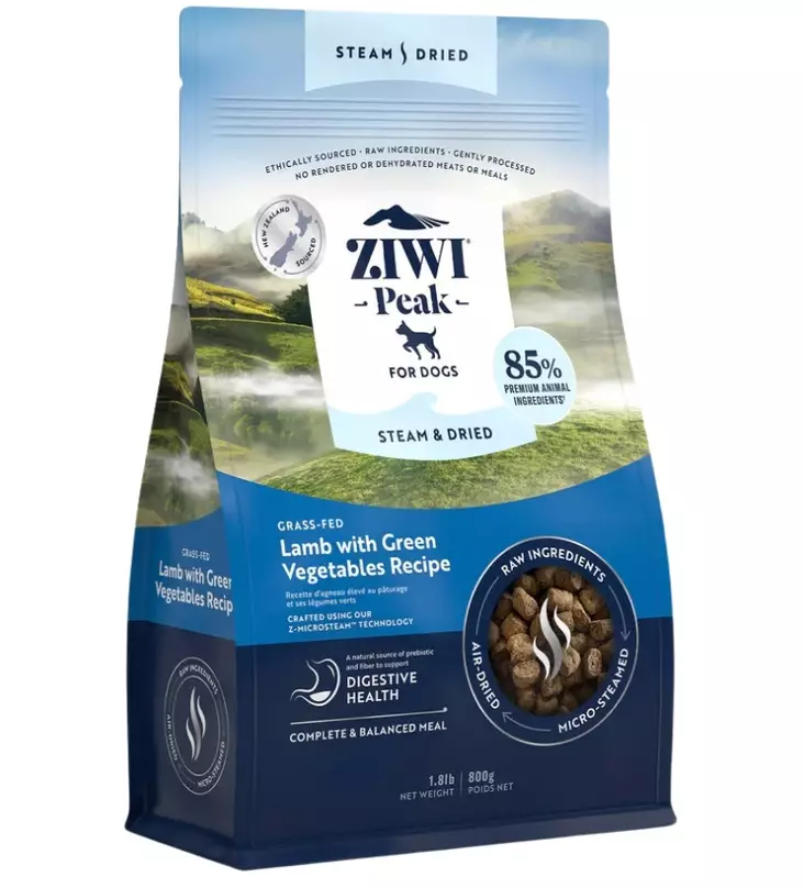 ZIWIPeak Steam & Dried Lamb with Green Vegetables - ZiwiPeak - 27918 - 1