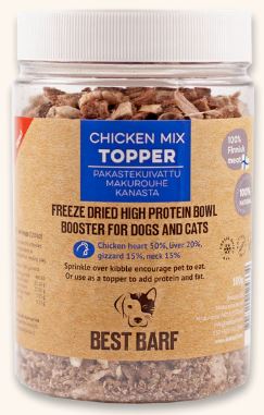 Best Barf 100% Natural Freeze-Dried Chicken Mix Topper - Kuivatut lihaherkut - 41289 - 1