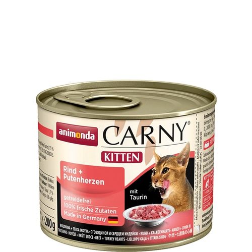 Carny Kitten nauta&kalkkunan sydän 200g - Animonda - 6729 - 1