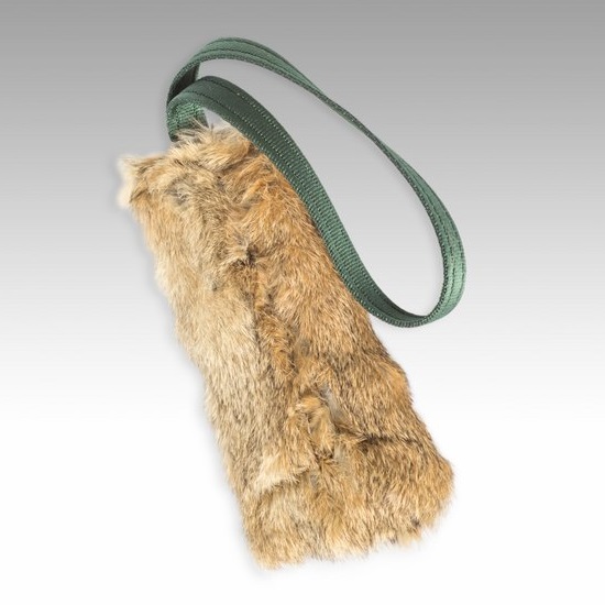 Kaninkarvainen treenilelu koirille Jokke Pancake - Aitoa karvaa sisältävät lelut - 004289 - 1